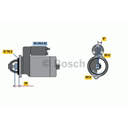 Foto Motorino d'avviamento BOSCH 0001109288