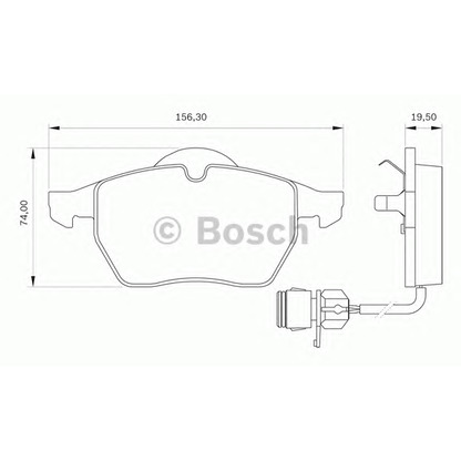 Foto Kit pastiglie freno, Freno a disco BOSCH 0986BB0094