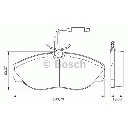 Foto Juego de pastillas de freno BOSCH 0986BB0145