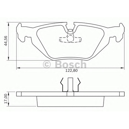 Foto Juego de pastillas de freno BOSCH 0986BB0175