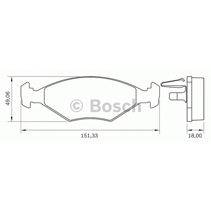 Foto Juego de pastillas de freno BOSCH 0986BB0277