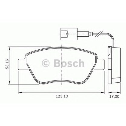 Foto Bremsbelagsatz, Scheibenbremse BOSCH 0986BB0516