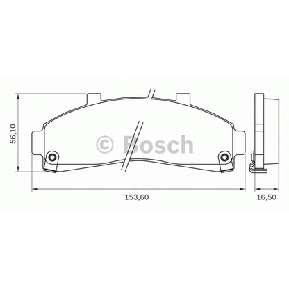 Foto Kit pastiglie freno, Freno a disco BOSCH 0986BB0703