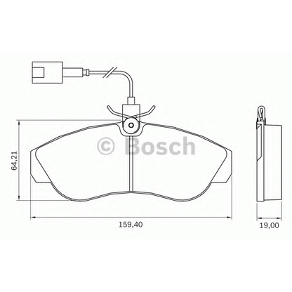 Foto Juego de pastillas de freno BOSCH 0986BB0707