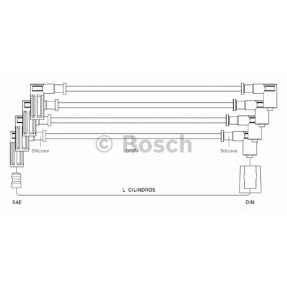 Foto Cable de encendido BOSCH 9295080032