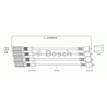 Фото Провод зажигания BOSCH F00099C058