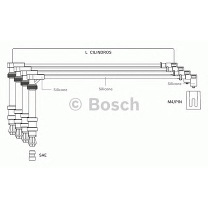 Foto Cavo accensione BOSCH F00099C071