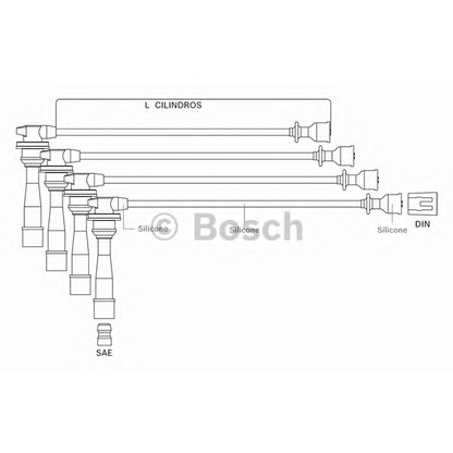 Foto Juego de cables de encendido BOSCH F00099C112