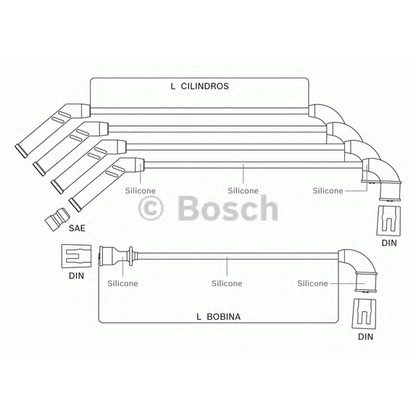 Foto Juego de cables de encendido BOSCH F00099C114