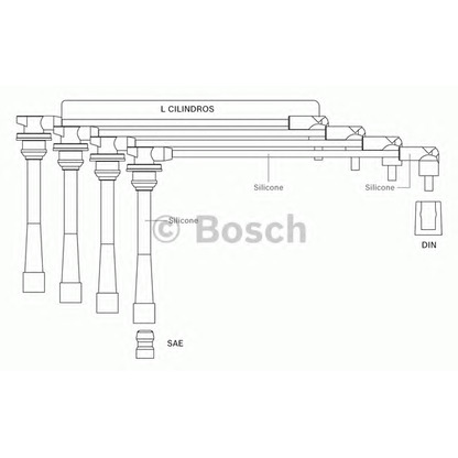 Photo Ignition Cable Kit BOSCH F00099C118