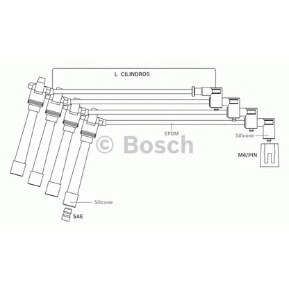 Photo Câble d'allumage BOSCH F00099C122