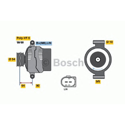 Foto Alternador BOSCH 0121615105