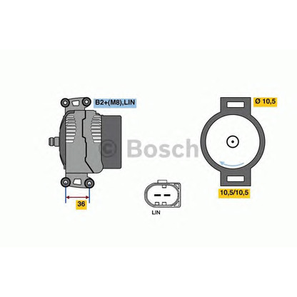 Photo Alternator BOSCH 0121615111