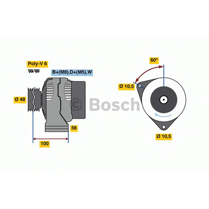 Foto Alternatore BOSCH 0124325226