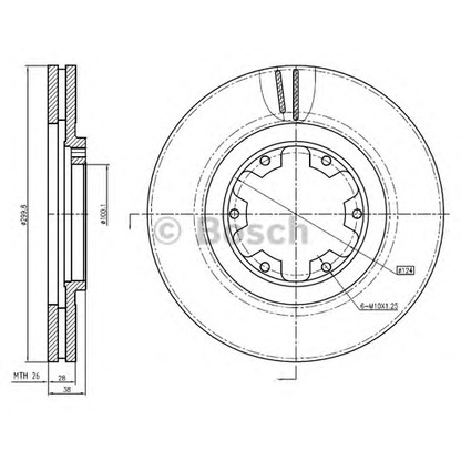 Foto Disco de freno BOSCH 0986BB4301