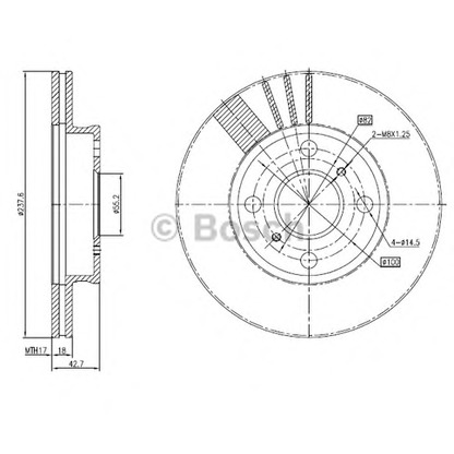 Foto Disco de freno BOSCH 0986BB4311