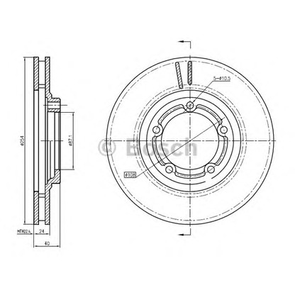 Photo Brake Disc BOSCH 0986BB4349