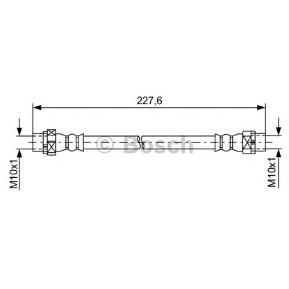 Фото Тормозной шланг BOSCH 1987481582