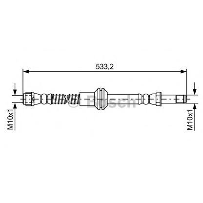 Фото Тормозной шланг BOSCH 1987481609