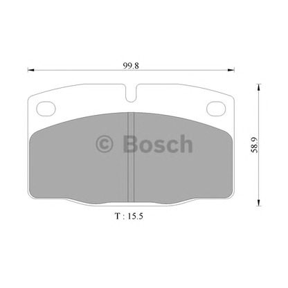 Foto Bremsbelagsatz, Scheibenbremse BOSCH 0986505242