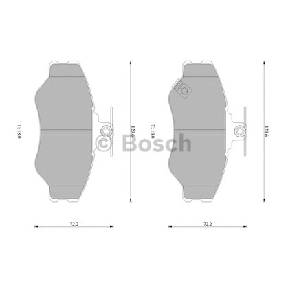 Foto Bremsbelagsatz, Scheibenbremse BOSCH 0986505295