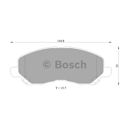 Foto Bremsbelagsatz, Scheibenbremse BOSCH 0986505408