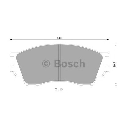 Foto Juego de pastillas de freno BOSCH 0986505650