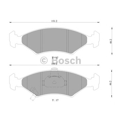 Foto Juego de pastillas de freno BOSCH 0986505660