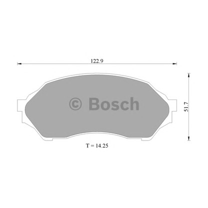 Photo Brake Pad Set, disc brake BOSCH 0986505672