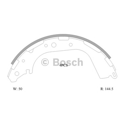 Zdjęcie Zesatw szczęk hamulcowych BOSCH 0986AB0048