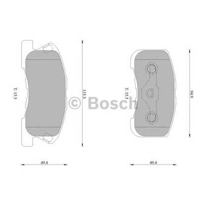 Foto Kit pastiglie freno, Freno a disco BOSCH 0986AB0220