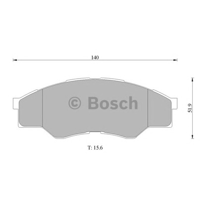 Photo Brake Pad Set, disc brake BOSCH 0986AB1007