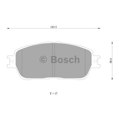 Foto Kit pastiglie freno, Freno a disco BOSCH 0986AB1402