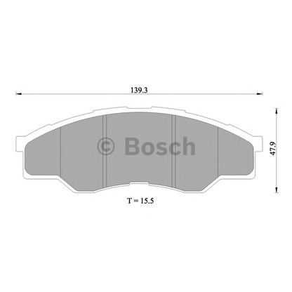 Photo Brake Pad Set, disc brake BOSCH 0986AB1414