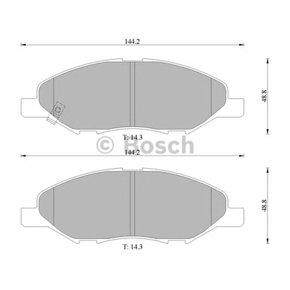 Foto Kit pastiglie freno, Freno a disco BOSCH 0986AB1418