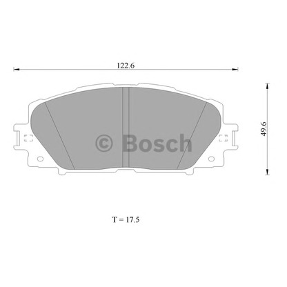 Photo Kit de plaquettes de frein, frein à disque BOSCH 0986AB1423