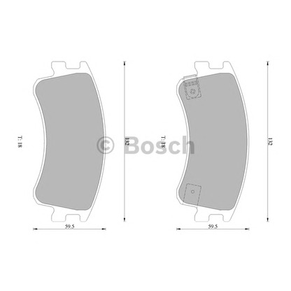 Photo Brake Pad Set, disc brake BOSCH 0986AB1437