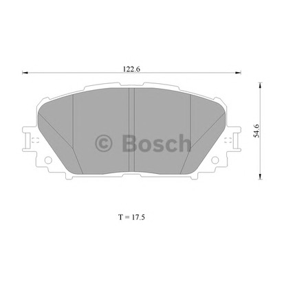 Photo Brake Pad Set, disc brake BOSCH 0986AB1498