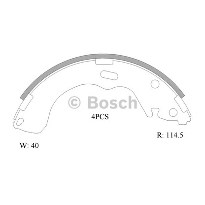 Фото Комплект тормозных колодок BOSCH 0986AB1501