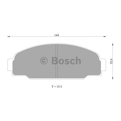 Foto Kit pastiglie freno, Freno a disco BOSCH 0986AB2008