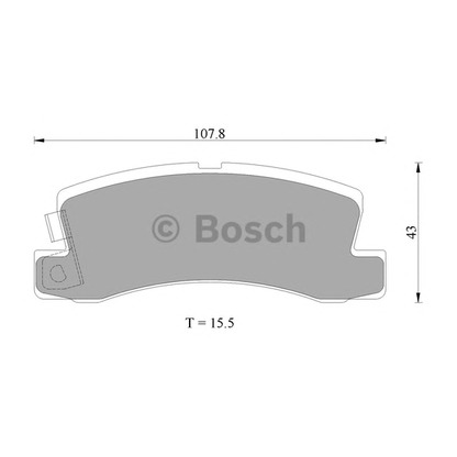 Фото Комплект тормозных колодок, дисковый тормоз BOSCH 0986AB2010