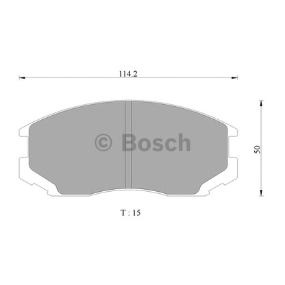 Foto Bremsbelagsatz, Scheibenbremse BOSCH 0986AB2066