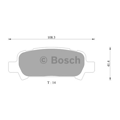 Photo Brake Pad Set, disc brake BOSCH 0986AB2334