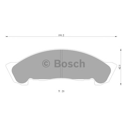 Foto Bremsbelagsatz, Scheibenbremse BOSCH 0986AB2349