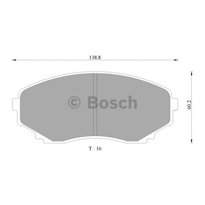 Foto Juego de pastillas de freno BOSCH 0986AB2350