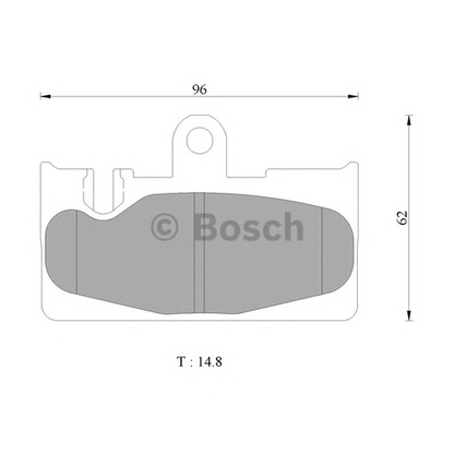 Foto Juego de pastillas de freno BOSCH 0986AB2441