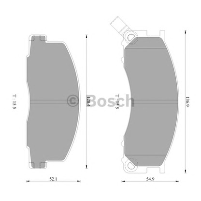 Foto Juego de pastillas de freno BOSCH 0986AB2449