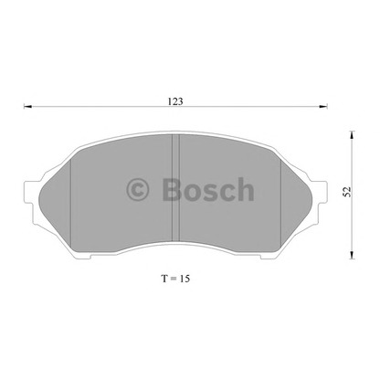 Foto Bremsbelagsatz, Scheibenbremse BOSCH 0986AB2653