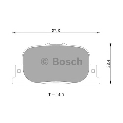 Photo Kit de plaquettes de frein, frein à disque BOSCH 0986AB2654