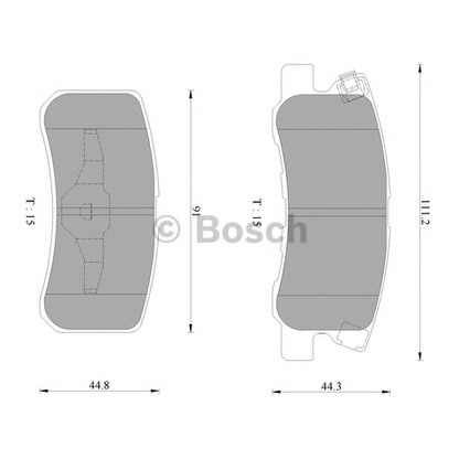 Photo Brake Pad Set, disc brake BOSCH 0986AB2669